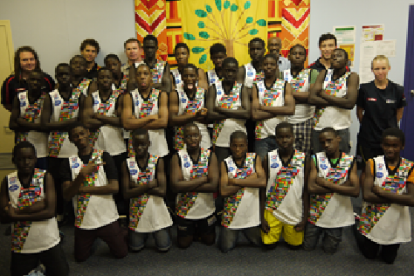 FLAGS UNITE AS AFRICAN BOYS LEAD THE WAY